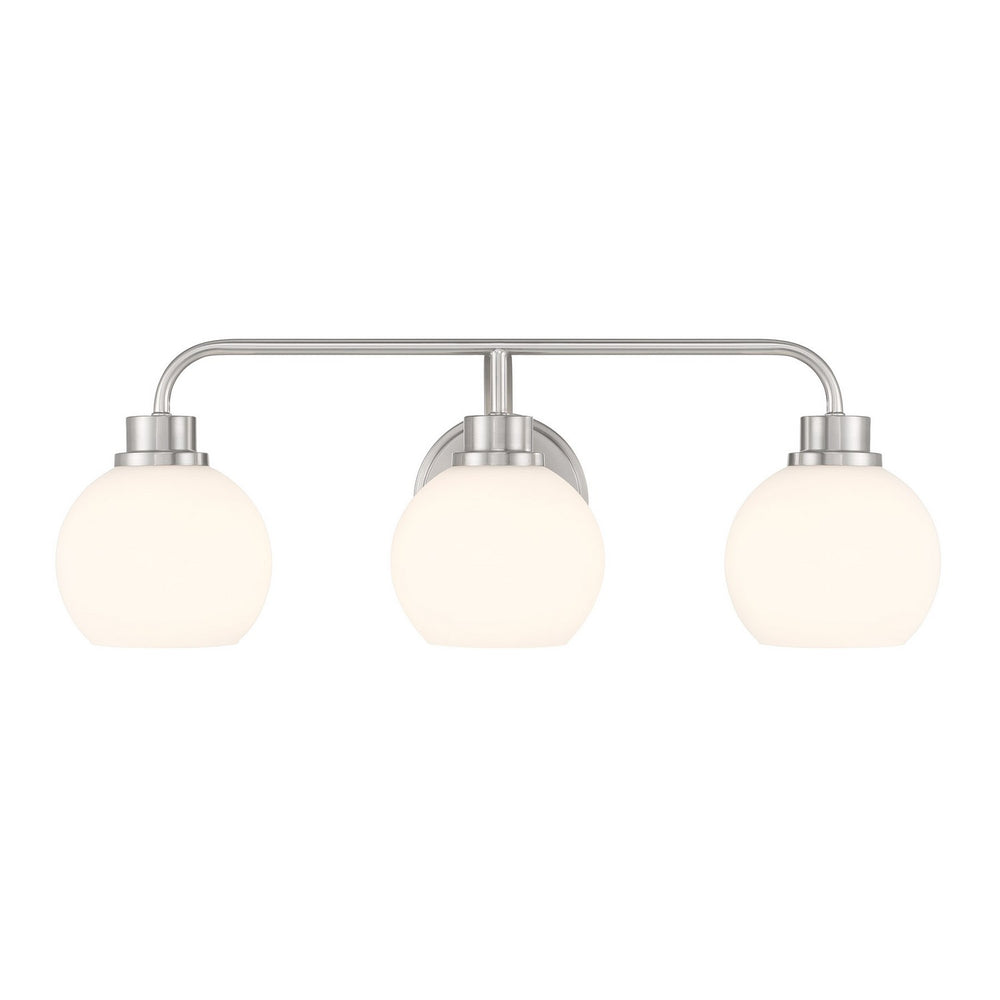 Meridian - Three Light Bathroom Vanity - Brushed Nickel- Union Lighting Luminaires Decor