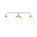 Meridian - Three Light Bathroom Vanity - Brushed Nickel- Union Lighting Luminaires Decor