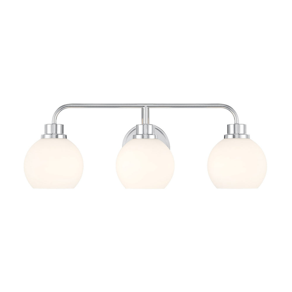 Meridian - Three Light Bathroom Vanity - Chrome- Union Lighting Luminaires Decor