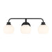 Meridian - Three Light Bathroom Vanity - Matte Black- Union Lighting Luminaires Decor