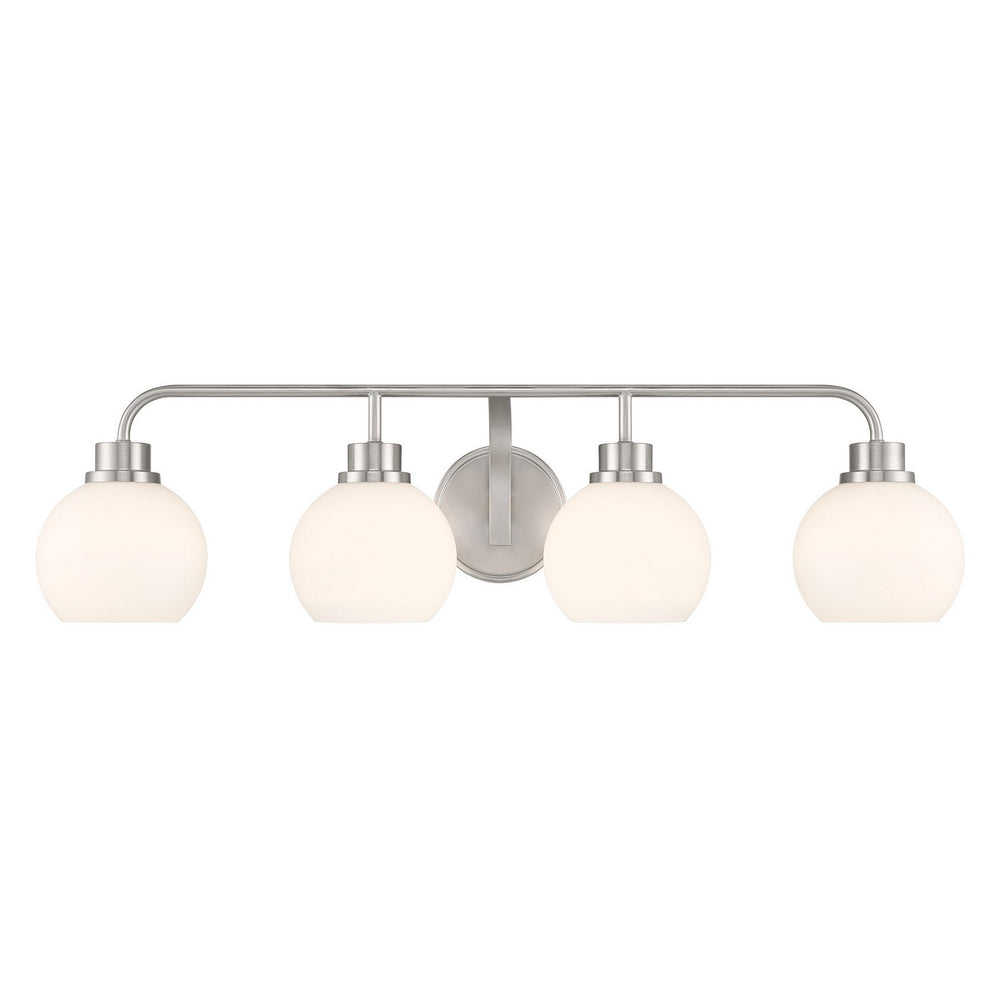 Meridian - Four Light Bathroom Vanity - Brushed Nickel- Union Lighting Luminaires Decor