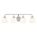 Meridian - Four Light Bathroom Vanity - Brushed Nickel- Union Lighting Luminaires Decor