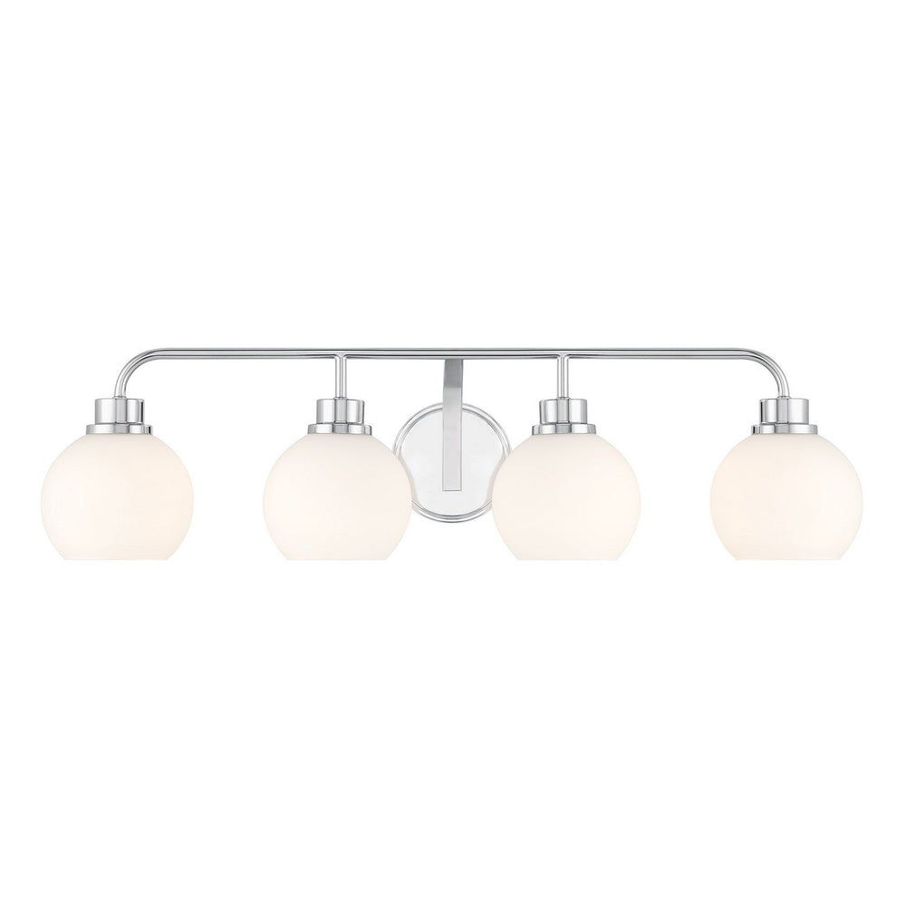 Meridian - Four Light Bathroom Vanity - Chrome- Union Lighting Luminaires Decor