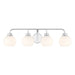 Meridian - Four Light Bathroom Vanity - Chrome- Union Lighting Luminaires Decor
