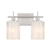 Meridian - Two Light Bathroom Vanity - Brushed Nickel- Union Lighting Luminaires Decor