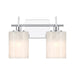 Meridian - Two Light Bathroom Vanity - Chrome- Union Lighting Luminaires Decor