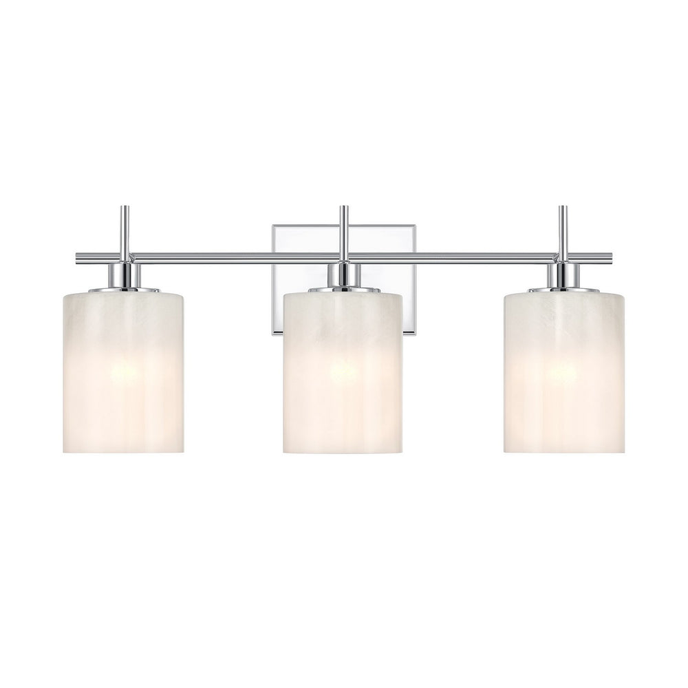 Meridian - Three Light Bathroom Vanity - Chrome- Union Lighting Luminaires Decor