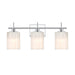 Meridian - Three Light Bathroom Vanity - Chrome- Union Lighting Luminaires Decor