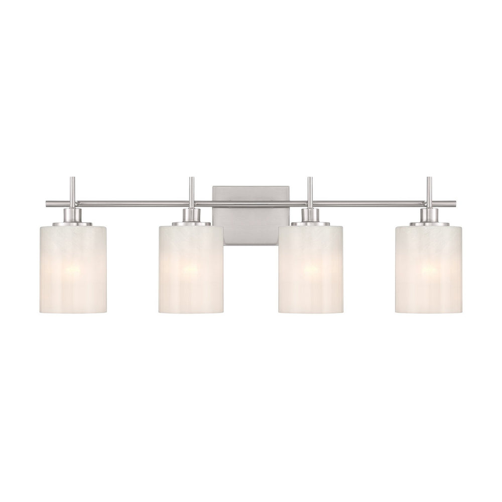Meridian - Four Light Bathroom Vanity - Brushed Nickel- Union Lighting Luminaires Decor