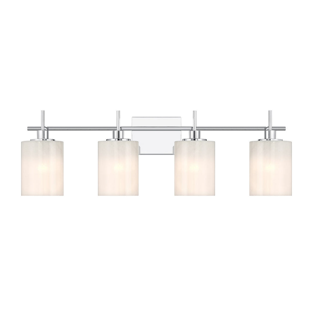 Meridian - Four Light Bathroom Vanity - Chrome- Union Lighting Luminaires Decor