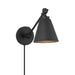 Meridian - One Light Wall Sconce (Set of 2) - Matte Black- Union Lighting Luminaires Decor