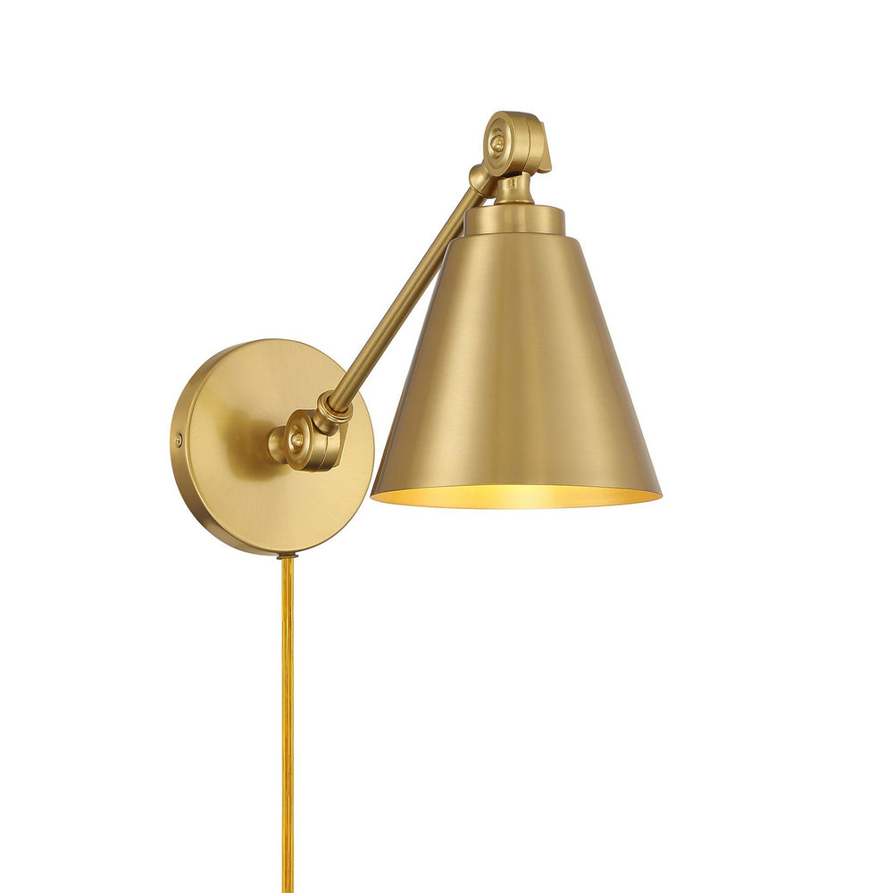 Meridian - One Light Wall Sconce (Set of 2) - Natural Brass- Union Lighting Luminaires Decor