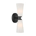 Meridian - Two Light Wall Sconce - Matte Black- Union Lighting Luminaires Decor