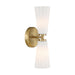 Meridian - Two Light Wall Sconce - Natural Brass- Union Lighting Luminaires Decor