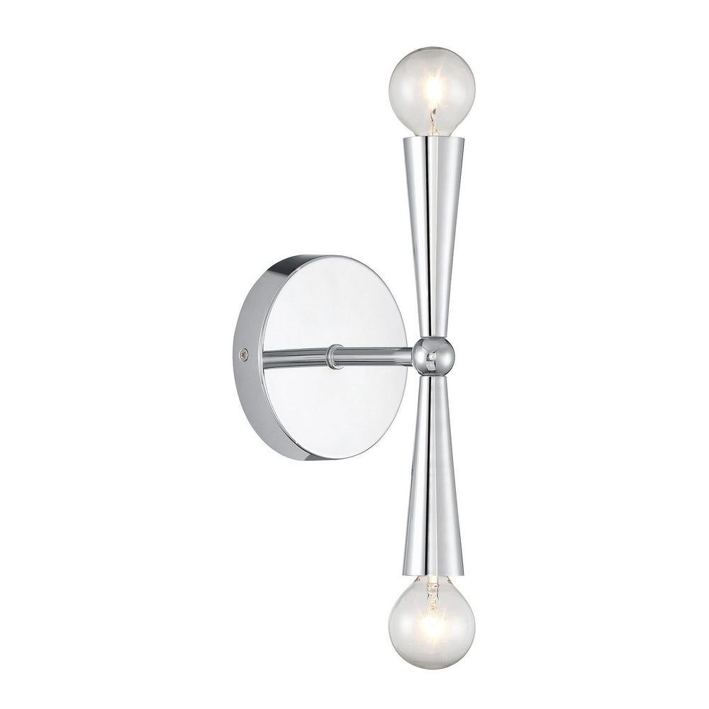 Meridian - Two Light Wall Sconce - Chrome- Union Lighting Luminaires Decor