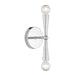 Meridian - Two Light Wall Sconce - Chrome- Union Lighting Luminaires Decor