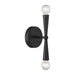 Meridian - Two Light Wall Sconce - Matte Black- Union Lighting Luminaires Decor