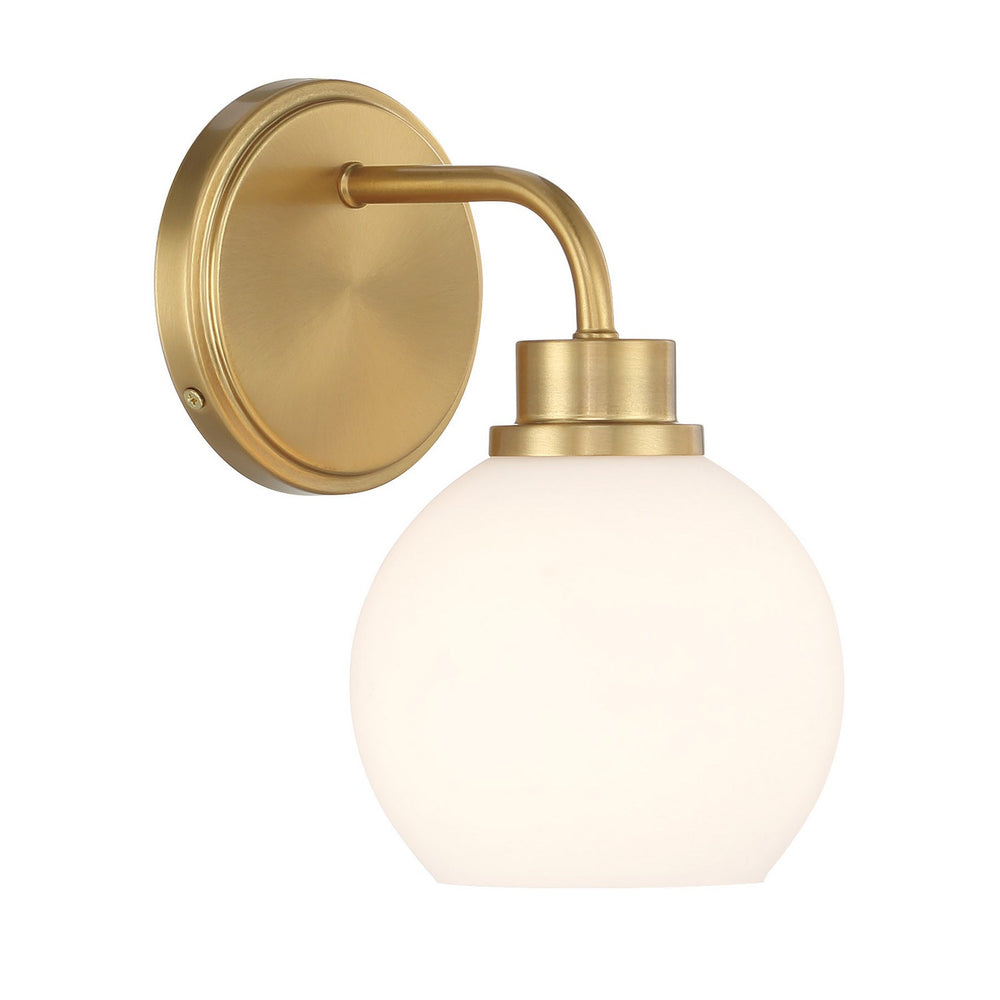Meridian - One Light Wall Sconce - Natural Brass- Union Lighting Luminaires Decor