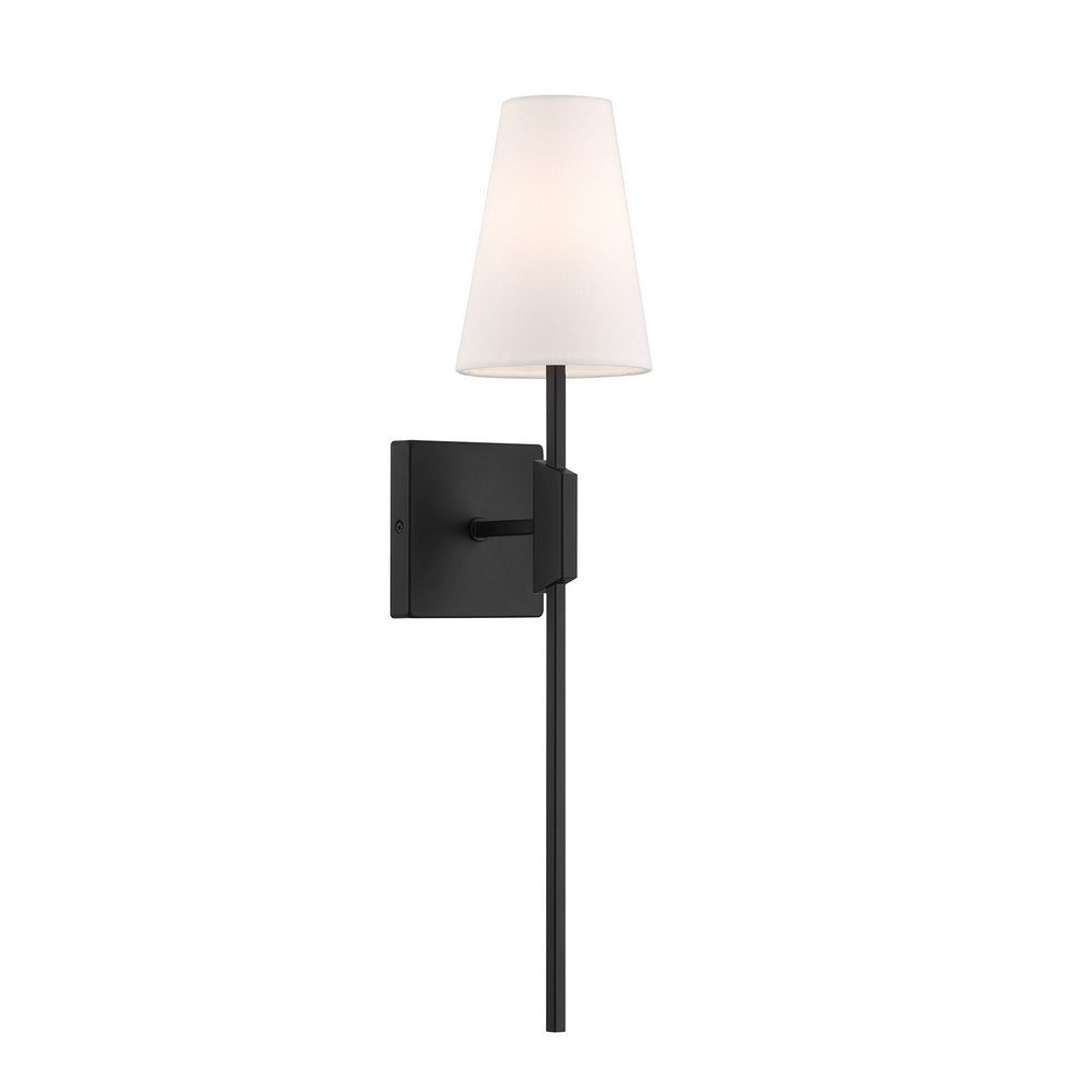 Meridian - One Light Wall Sconce - Matte Black- Union Lighting Luminaires Decor