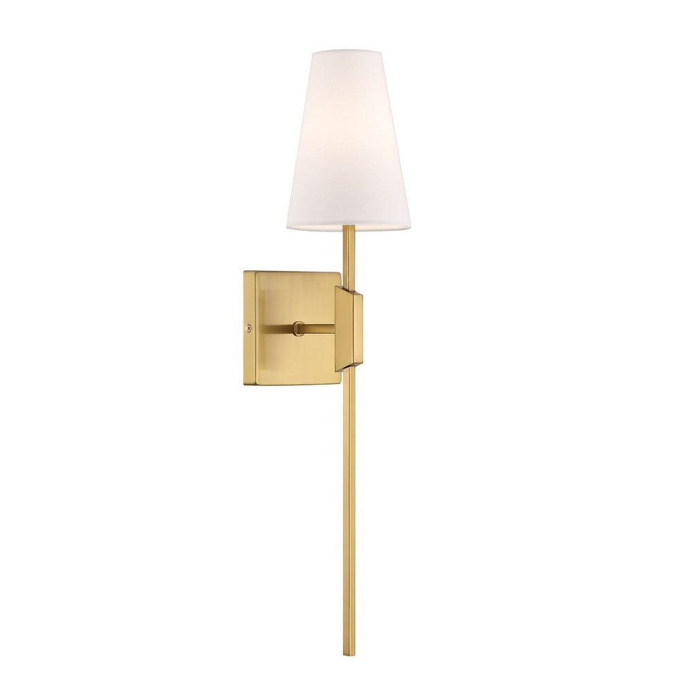 Meridian - One Light Wall Sconce - Natural Brass- Union Lighting Luminaires Decor