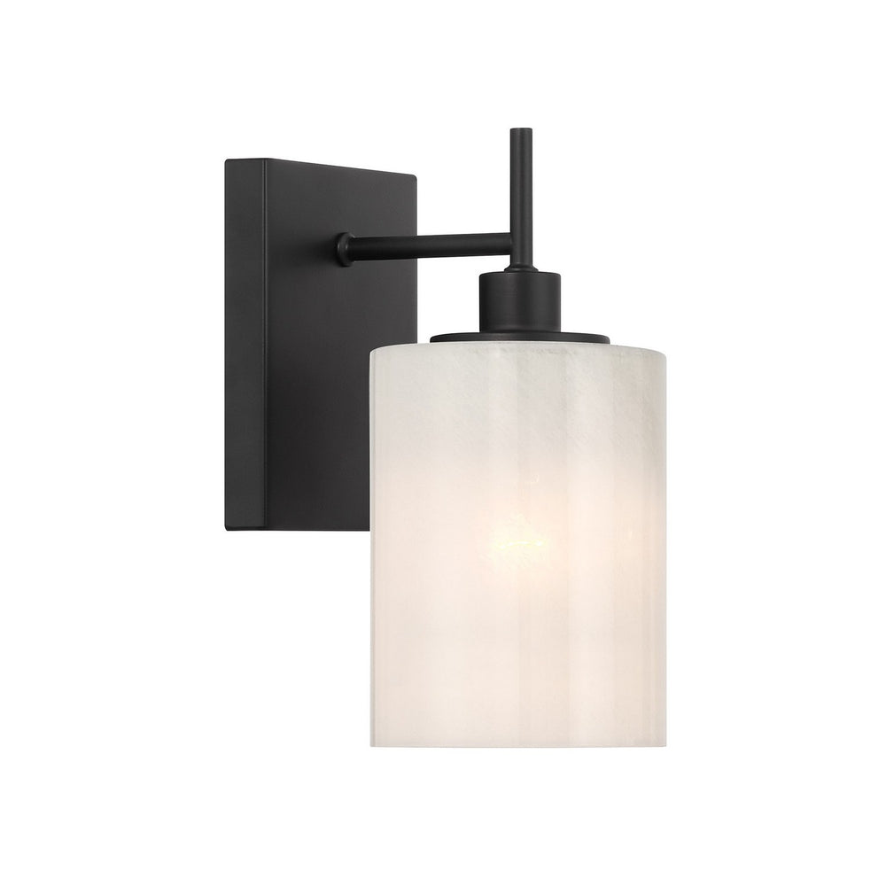 Meridian - One Light Wall Sconce - Matte Black- Union Lighting Luminaires Decor