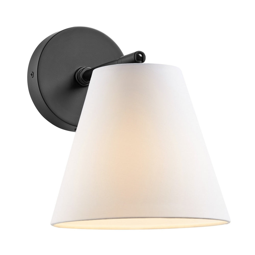 Meridian - One Light Wall Sconce - Matte Black- Union Lighting Luminaires Decor