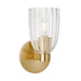 Meridian - One Light Wall Sconce - Natural Brass- Union Lighting Luminaires Decor