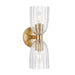 Meridian - Two Light Wall Sconce - Natural Brass- Union Lighting Luminaires Decor