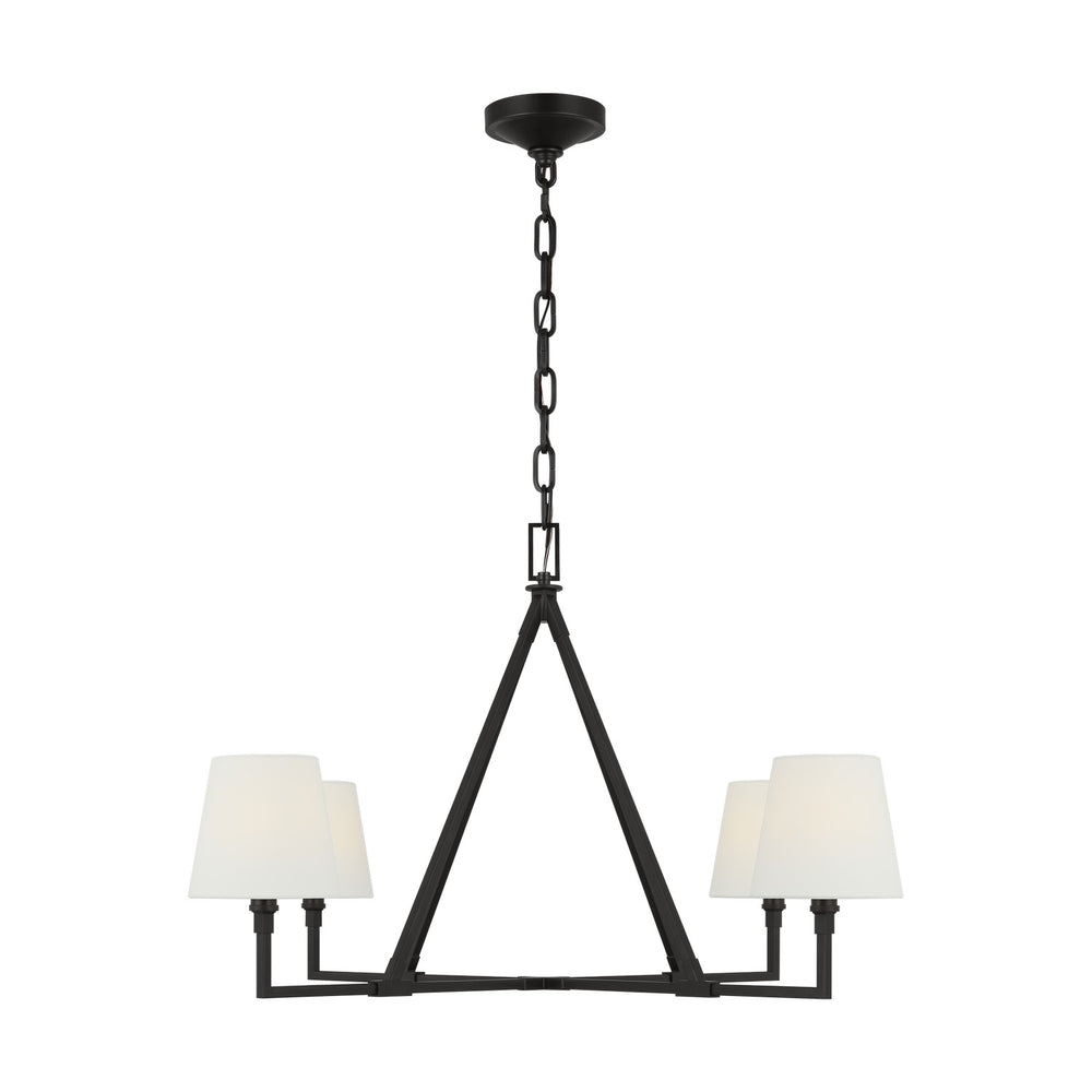 Visual Comfort Studio Canada - Four Light Chandelier - Perth - Aged Iron- Union Lighting Luminaires Decor