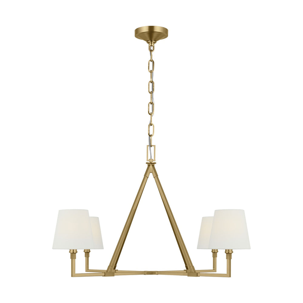 Visual Comfort Studio Canada - Four Light Chandelier - Perth - Burnished Brass- Union Lighting Luminaires Decor