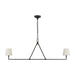Visual Comfort Studio Canada - Two Light Linear Chandelier - Perth - Aged Iron- Union Lighting Luminaires Decor