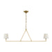Visual Comfort Studio Canada - Two Light Linear Chandelier - Perth - Burnished Brass- Union Lighting Luminaires Decor