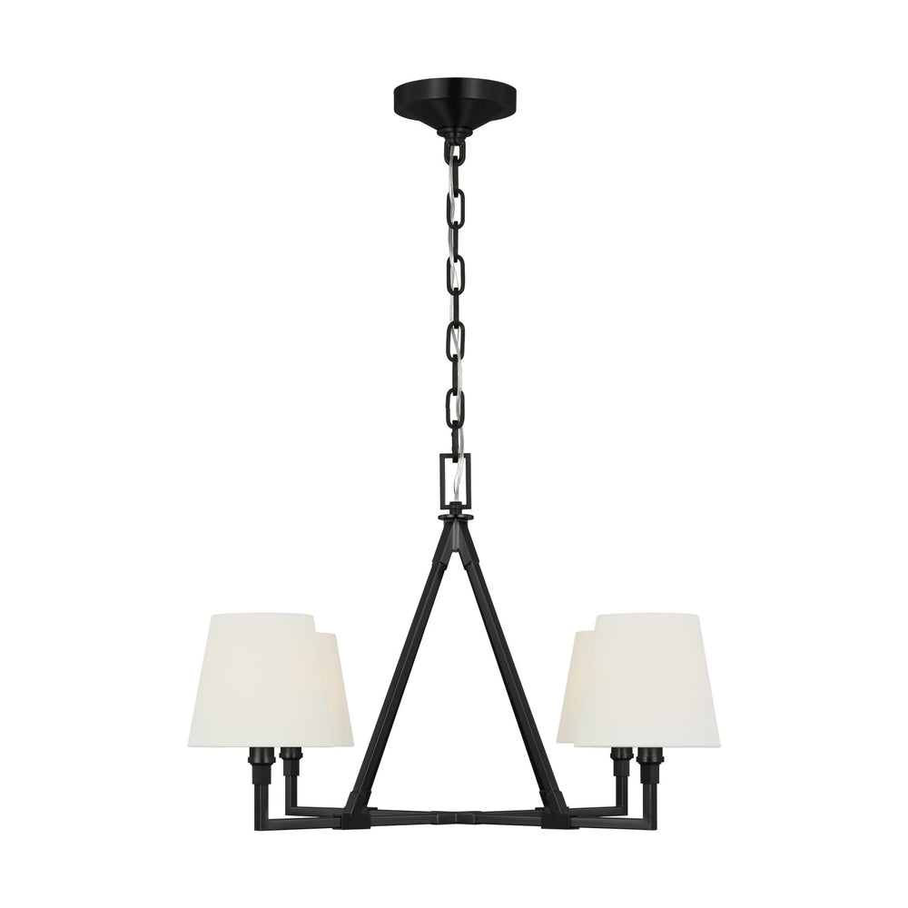 Visual Comfort Studio Canada - Four Light Chandelier - Perth - Aged Iron- Union Lighting Luminaires Decor