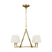 Visual Comfort Studio Canada - Four Light Chandelier - Perth - Burnished Brass- Union Lighting Luminaires Decor