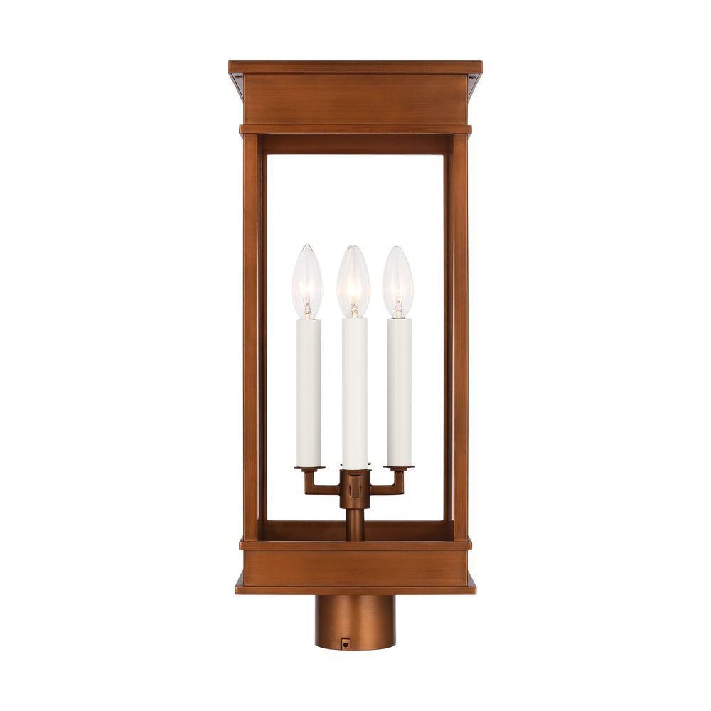 Visual Comfort Studio Canada - Four Light Post Lantern - Cupertino - Natural Copper- Union Lighting Luminaires Decor