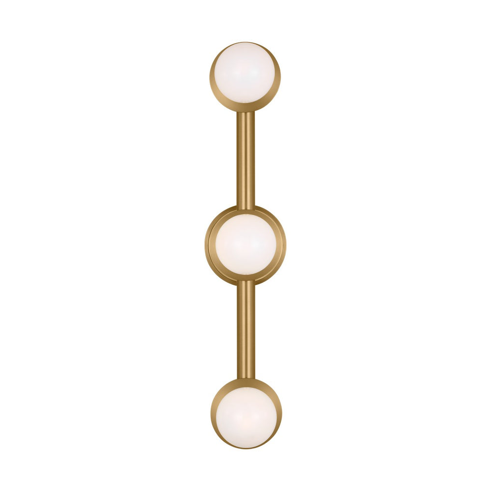 Visual Comfort Studio Canada - Three Light Vanity - Nodes - Burnished Brass- Union Lighting Luminaires Decor