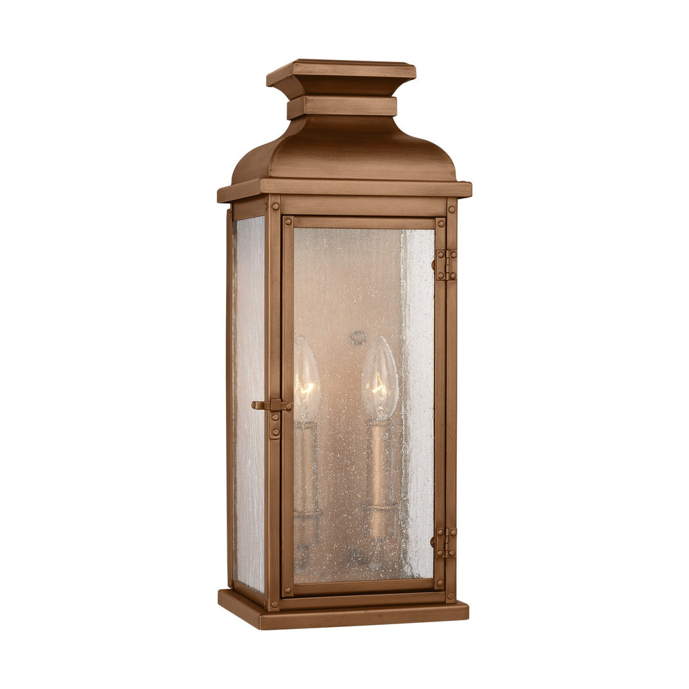 Visual Comfort Studio Canada - Two Light Wall Lantern - Pediment - Natural Copper- Union Lighting Luminaires Decor