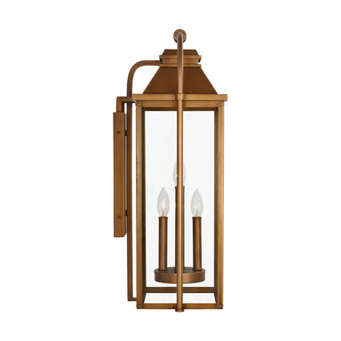 Visual Comfort Studio Canada - Four Light Wall Lantern - Wellsworth - Natural Copper- Union Lighting Luminaires Decor