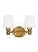 Visual Comfort Studio Canada - Two Light Vanity - Xavierre - Burnished Brass- Union Lighting Luminaires Decor