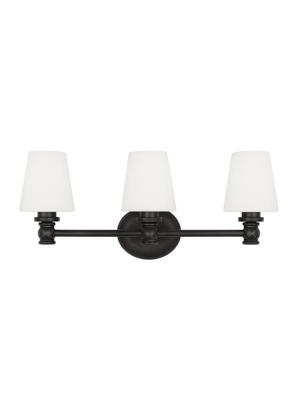 Visual Comfort Studio Canada - Three Light Vanity - Xavierre - Aged Iron- Union Lighting Luminaires Decor