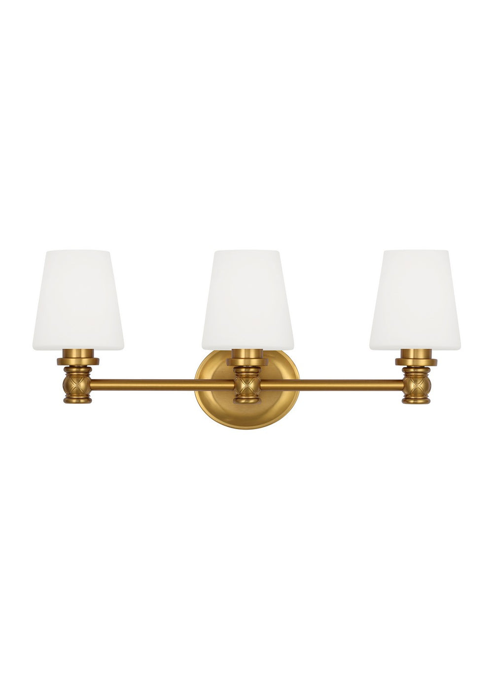 Visual Comfort Studio Canada - Three Light Vanity - Xavierre - Burnished Brass- Union Lighting Luminaires Decor