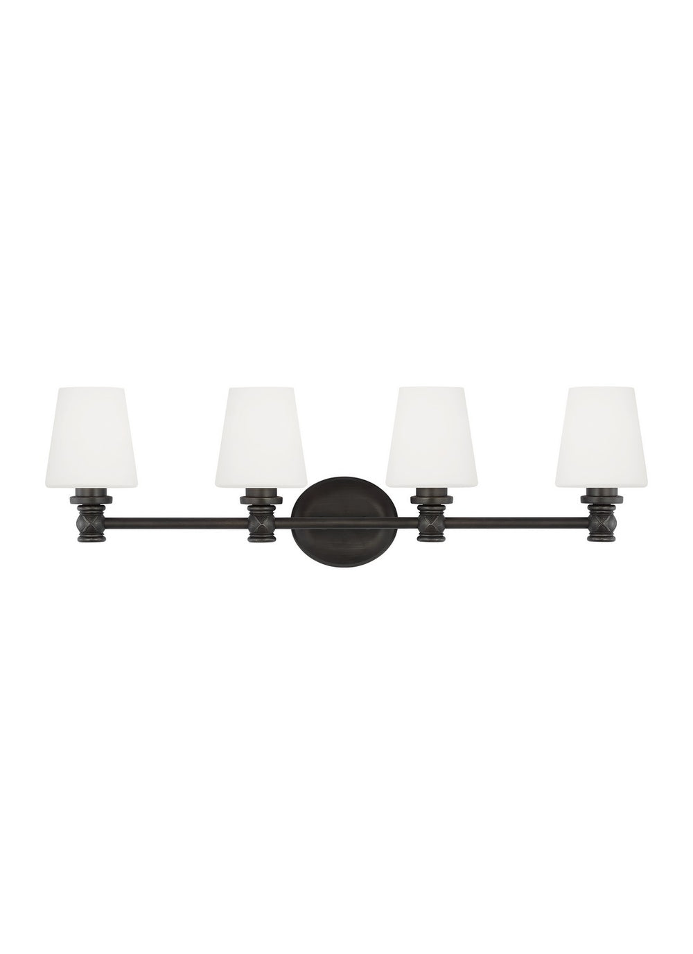 Visual Comfort Studio Canada - Four Light Vanity - Xavierre - Aged Iron- Union Lighting Luminaires Decor