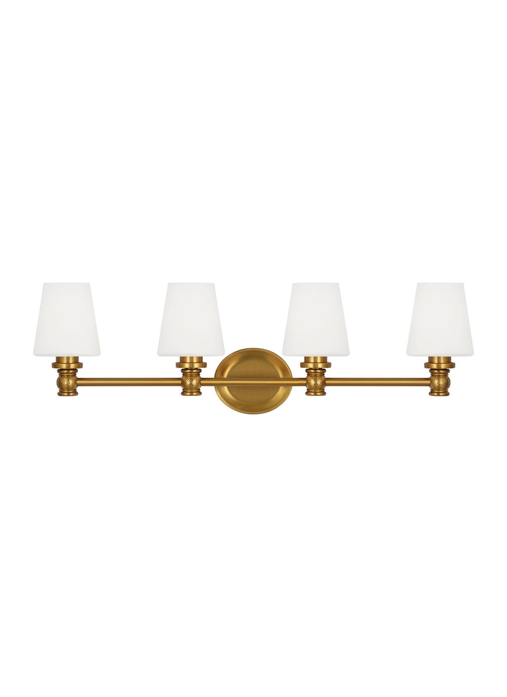 Visual Comfort Studio Canada - Four Light Vanity - Xavierre - Burnished Brass- Union Lighting Luminaires Decor