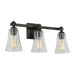 Visual Comfort Studio Canada - Three Light Vanity - Monterro - Aged Iron- Union Lighting Luminaires Decor