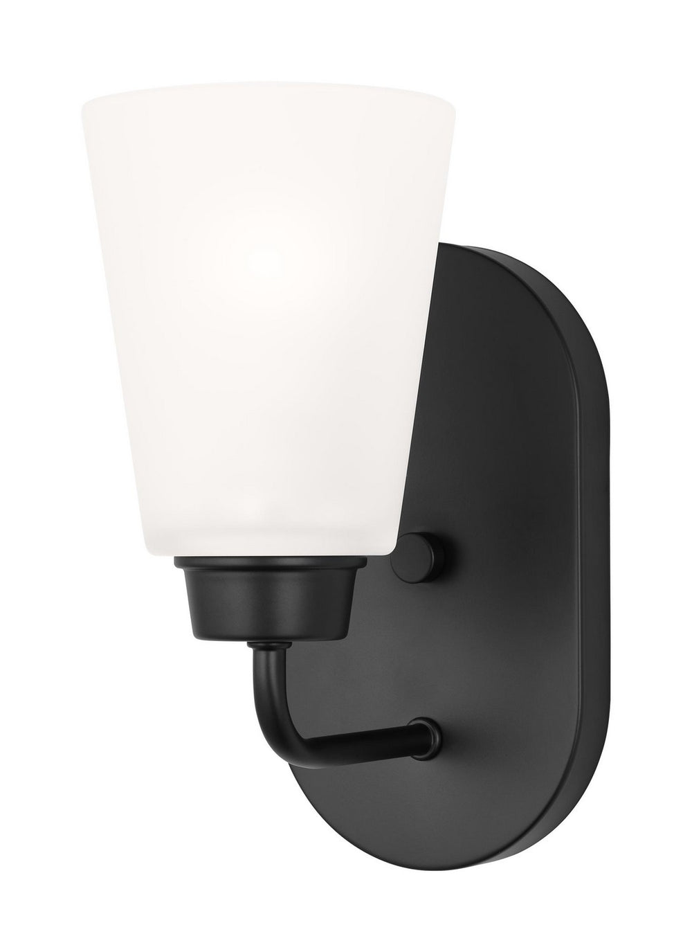 Generation Lighting Canada - One Light Wall / Bath Sconce - Kerrville - Midnight Black- Union Lighting Luminaires Decor