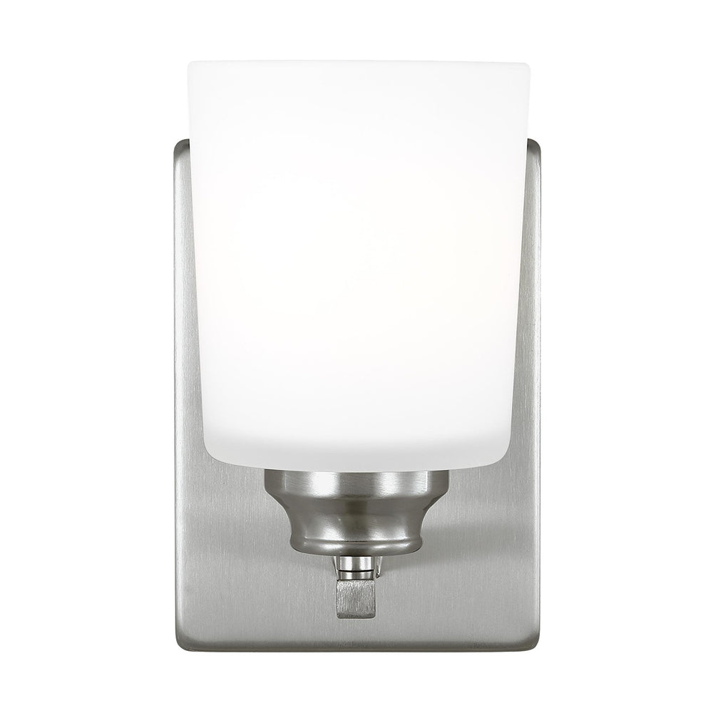 Generation Lighting Canada - One Light Wall / Bath Sconce - Vinton - Brushed Nickel- Union Lighting Luminaires Decor