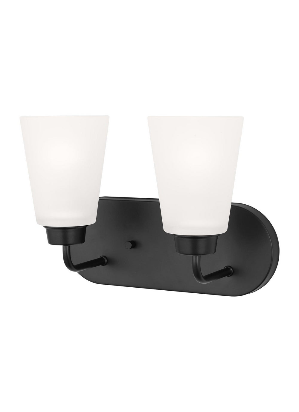 Generation Lighting Canada - Two Light Wall / Bath - Kerrville - Midnight Black- Union Lighting Luminaires Decor