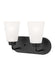 Generation Lighting Canada - Two Light Wall / Bath - Kerrville - Midnight Black- Union Lighting Luminaires Decor