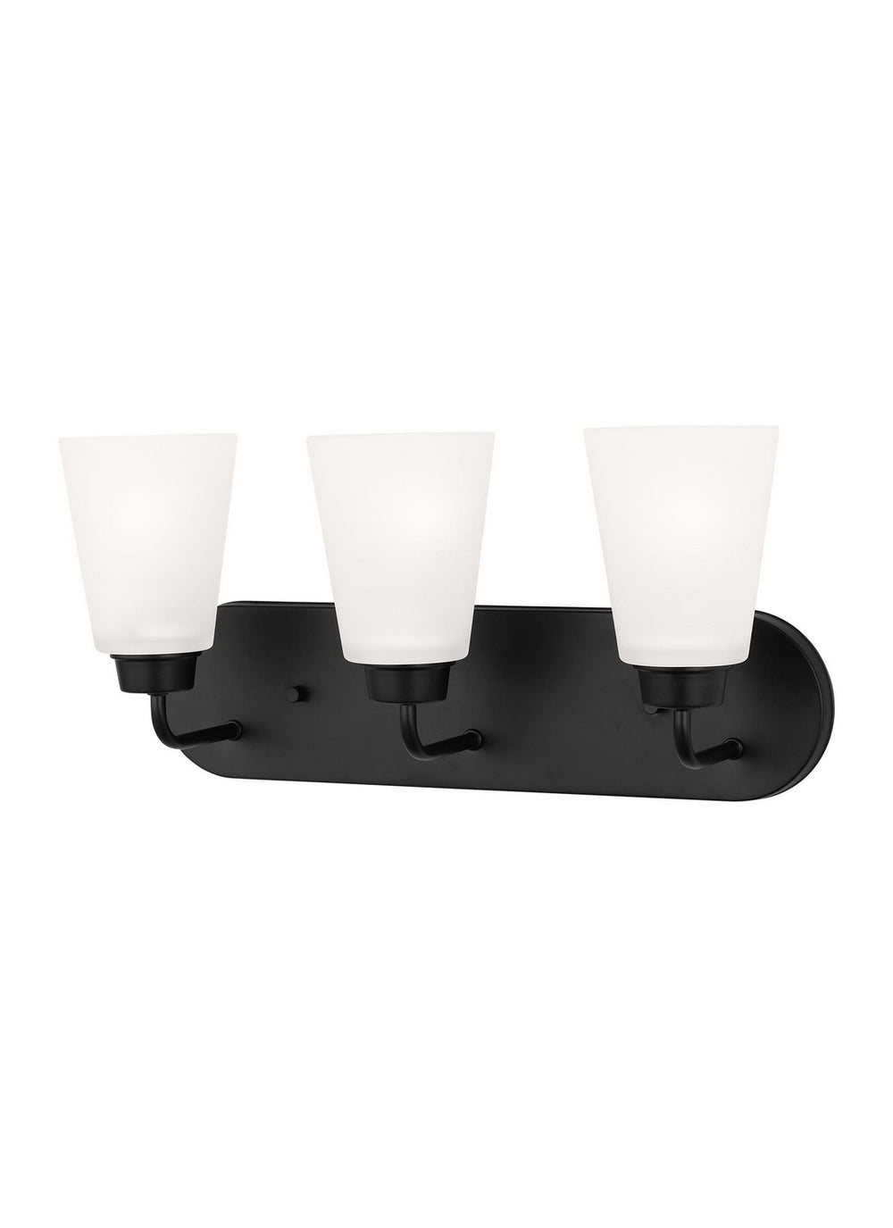 Generation Lighting Canada - Three Light Wall / Bath - Kerrville - Midnight Black- Union Lighting Luminaires Decor