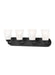 Generation Lighting Canada - Four Light Wall / Bath - Kerrville - Midnight Black- Union Lighting Luminaires Decor